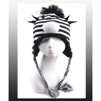 Animal Hat – Knitted Zebra - HT-AHT2532